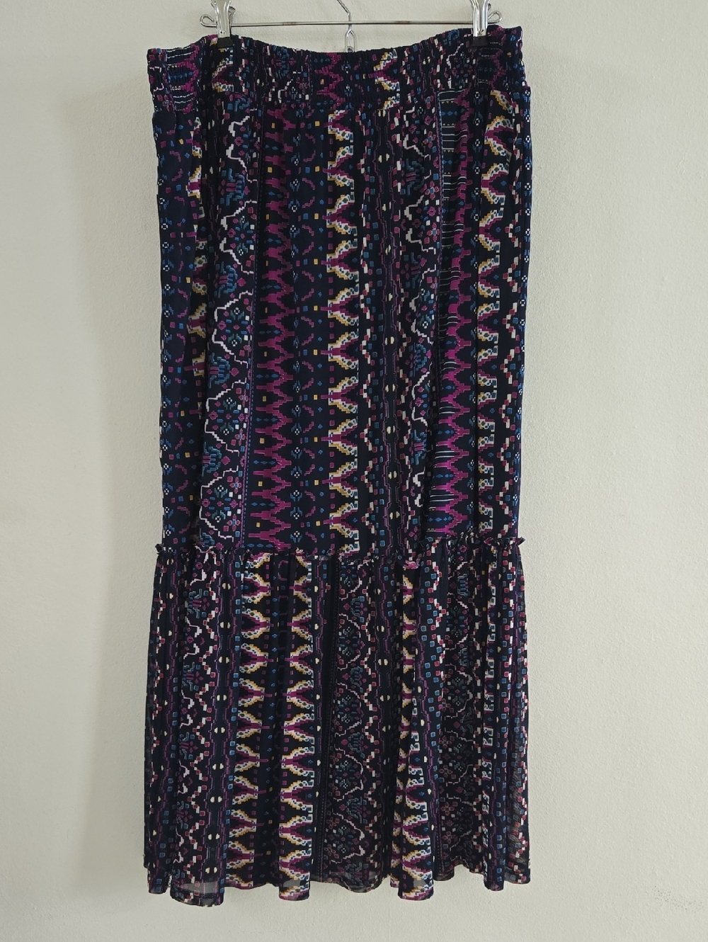 Knox Rose Boho Aztec Maxi Skirt Size XXL